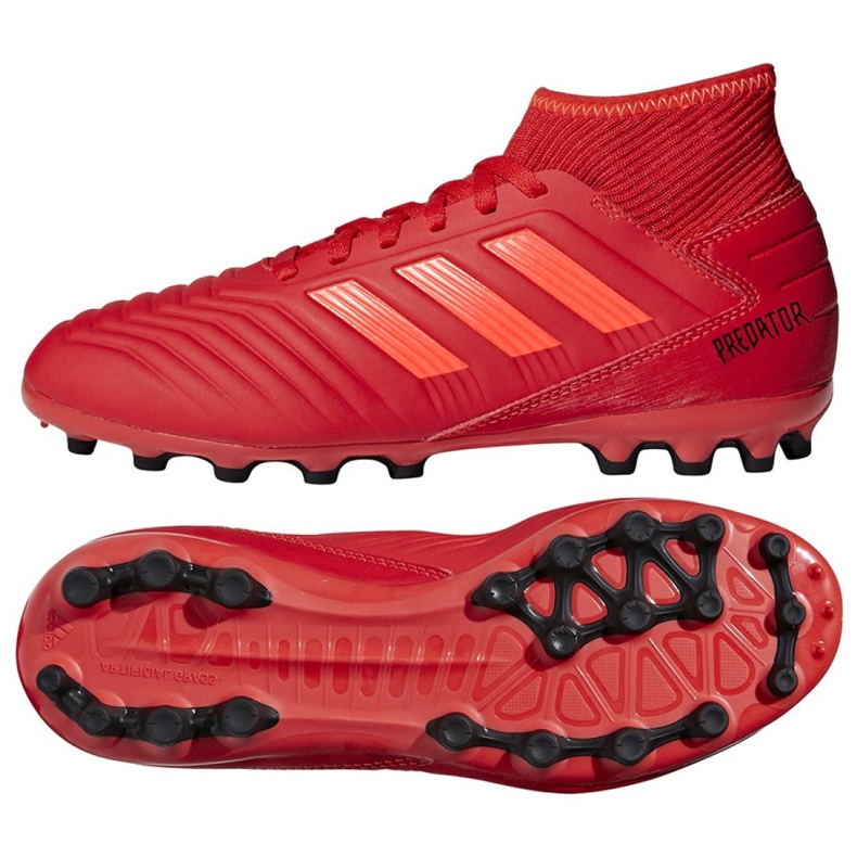 Ghete de fotbal Adidas Predator 19.3 Jr D98005 roșu roșu