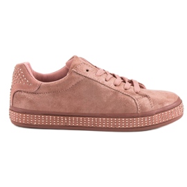 Pantofi sport cu cristale roz Pantofi sport cu cristale roz