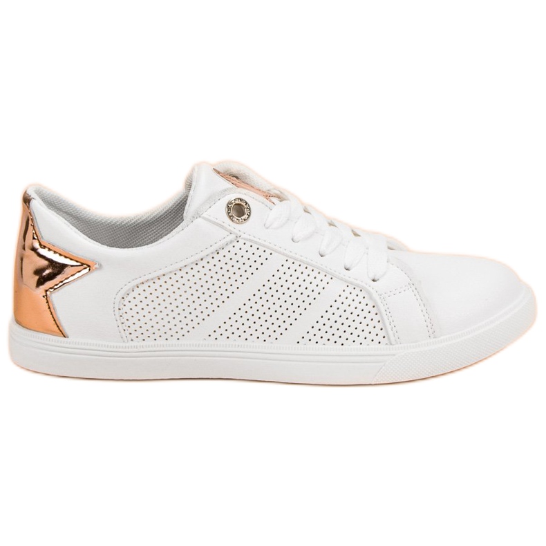 Încălțăminte sport scăzută alb galben