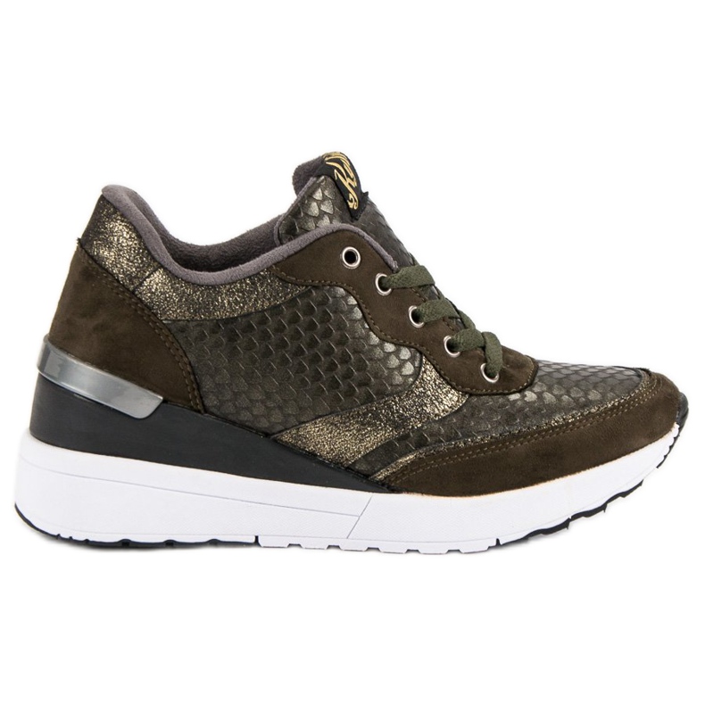 Kylie Pantofi la modă cu model verde