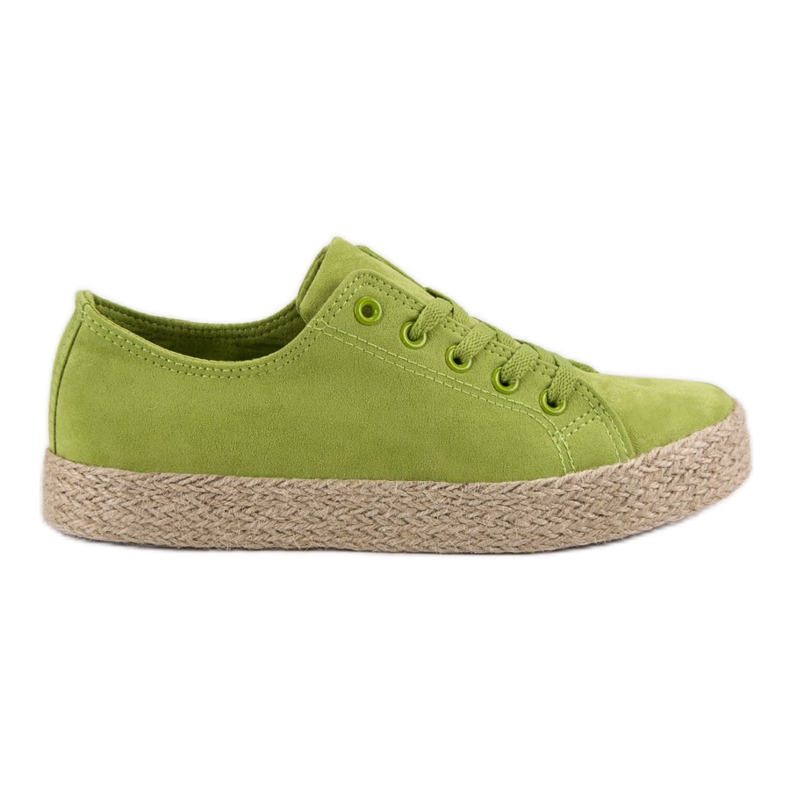 Kylie Espadrile verzi verde
