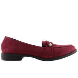 Mocasini dama bordeaux 3117 Roșu roşu