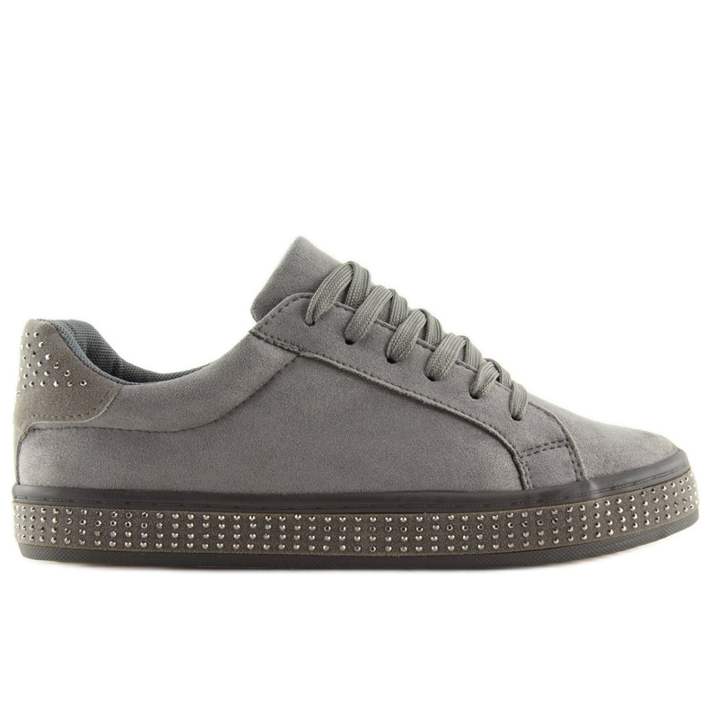 Gri BS098 Adidași gri cu pietre