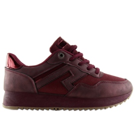 Pantofi sport KB-091 Wine Red claret roșu Pantofi sport KB-091 Wine Red claret roșu