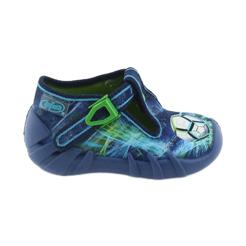 Pantofi pentru copii Befado 110P339 papuci albastru verde albastru marin