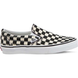 Vans Slip clasic pe Vjm Blur Check Pack Black negru clasic alb