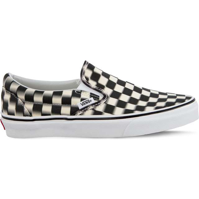 Vans Slip clasic pe Vjm Blur Check Pack Black negru clasic alb