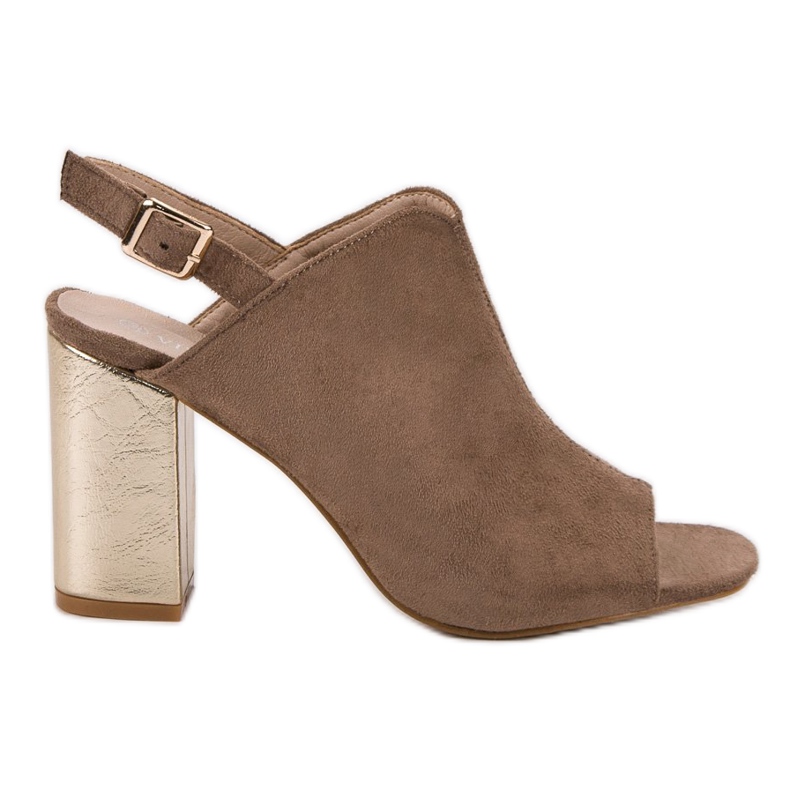 Sandale construite pe un bar VINCEZA maro
