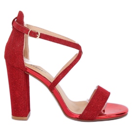 Sandale pe stâlp roșu NC791 Roșu roşu