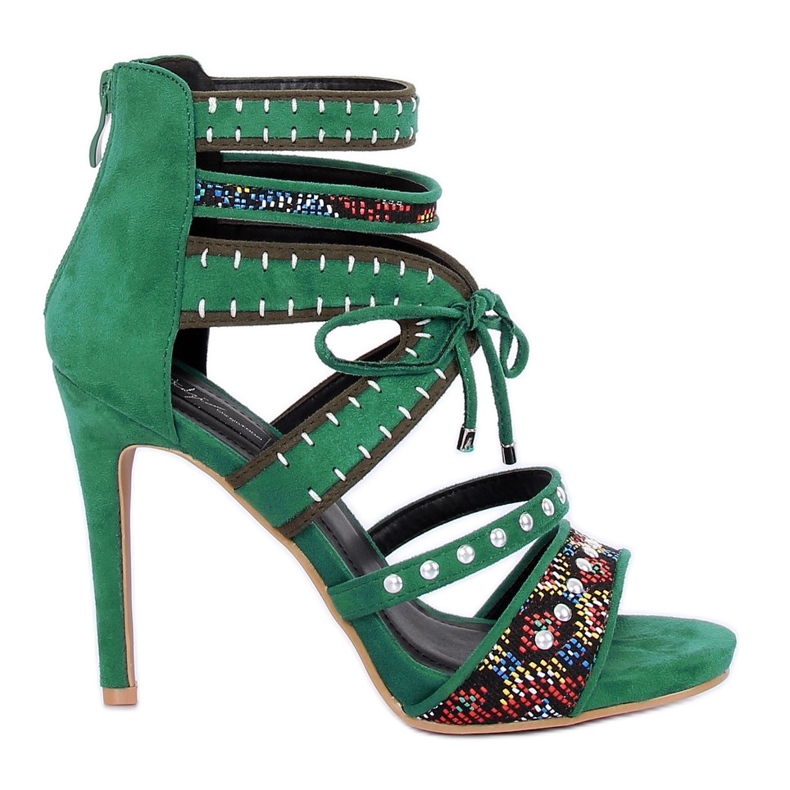 Sandale gladiator verde MT029 Verde