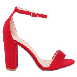 Sandale pe stâlp roșu Y2385-27 Roșu roşu