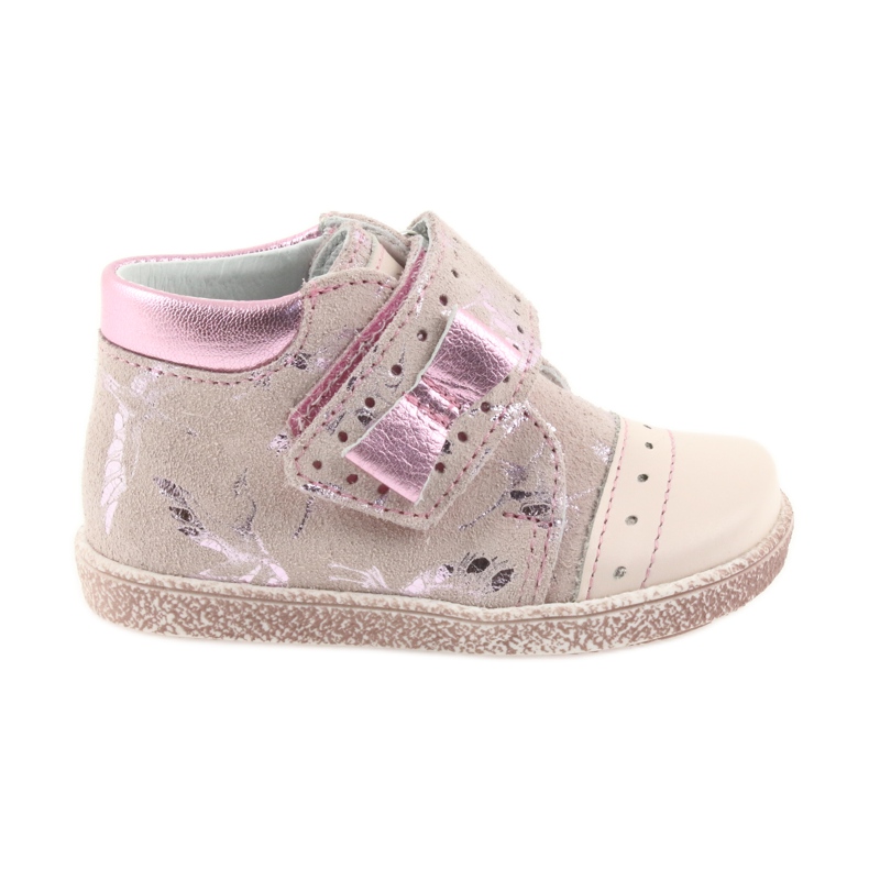 Ghete de velcro pentru pantofi pentru copii Ren But 1535 flamingo roz