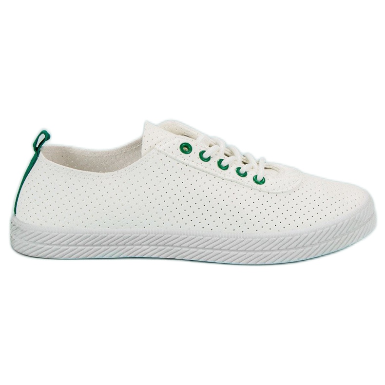 Kylie Adidași legați cu ajur alb Kylie Adidași legați cu ajur alb