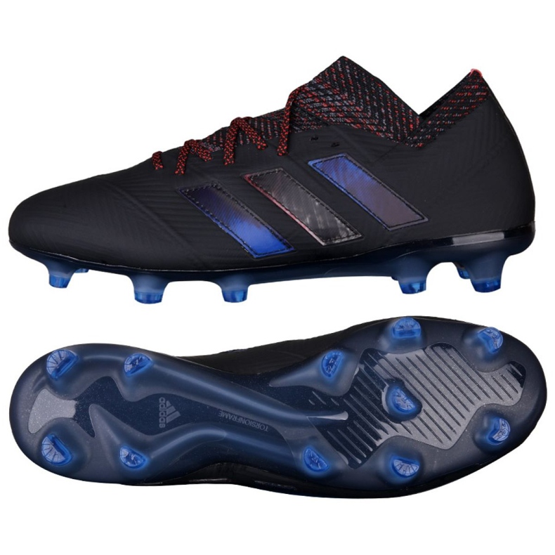 Ghete de fotbal Adidas Nemeziz 18.1 Fg M D98007 negru negru