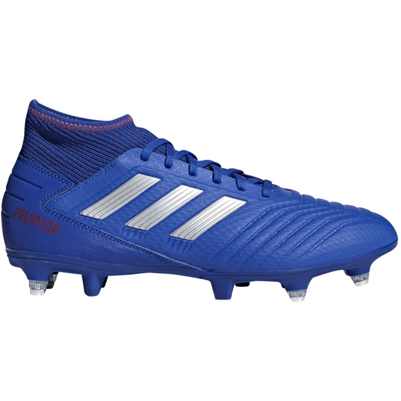 Ghete de fotbal Adidas Predator 19.3 Sg M D97957 multicolor albastru Ghete de fotbal Adidas Predator 19.3 Sg M D97957 multicolor albastru