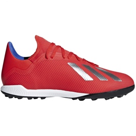 Ghete de fotbal Adidas X 18.3 Tf M BB9399 multicolor portocale si rosii