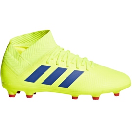 Cizmele de fotbal adidas Nemeziz 18.3 Fg Jr CM8505 galben galben Cizmele de fotbal adidas Nemeziz 18.3 Fg Jr CM8505 galben galben
