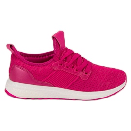 Pantofi sport de alunecare roz