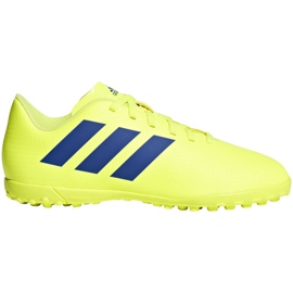 Ghete de fotbal Adidas Nemeziz 18.4 Tf Jr CM8522 galben galben Ghete de fotbal Adidas Nemeziz 18.4 Tf Jr CM8522 galben galben