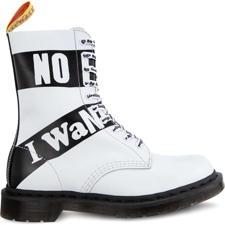 Dr. Martens 1490 Sex Pistols White alb negru