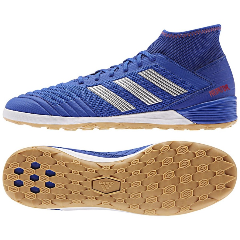 Încălțăminte de interior adidas Predator 19.3 In M BB9080 multicolor albastru Încălțăminte de interior adidas Predator 19.3 In M BB9080 multicolor albastru