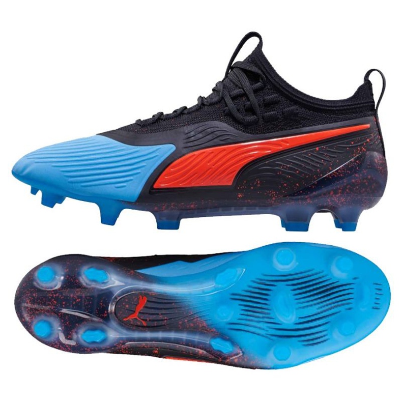 Ghete de fotbal Puma One 19.1 Syn Fg Ag M 105481 01 negru negru Ghete de fotbal Puma One 19.1 Syn Fg Ag M 105481 01 negru negru