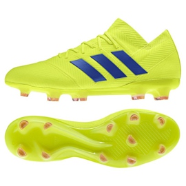 Ghete de fotbal Adidas Nemeziz 18.1 FG M BB9426 galben