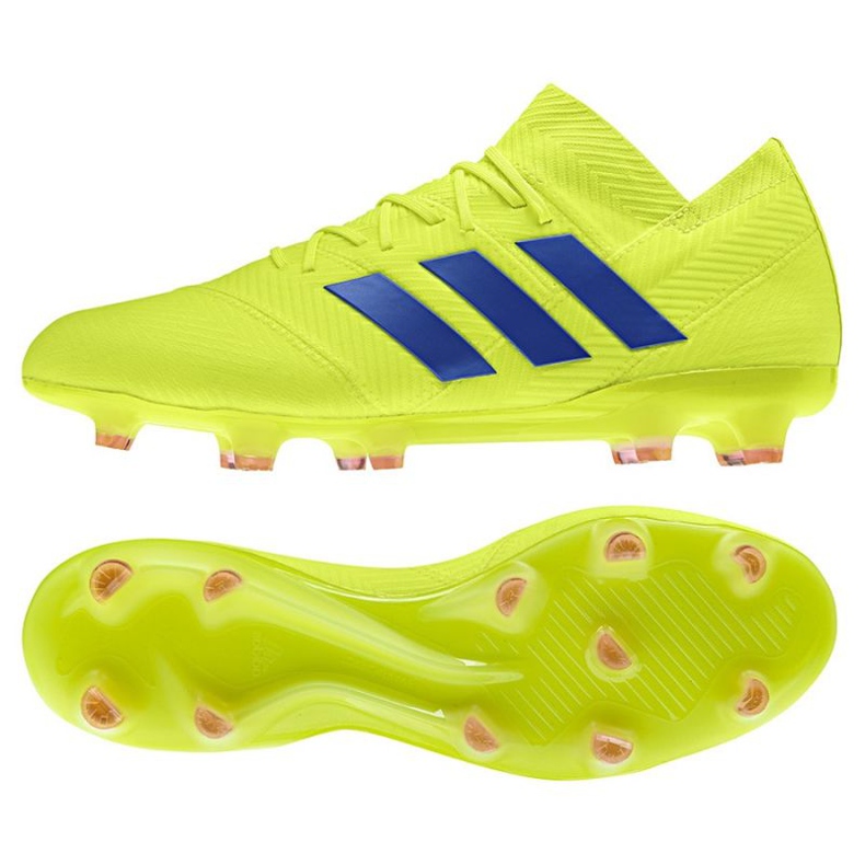 Ghete de fotbal Adidas Nemeziz 18.1 FG M BB9426 galben