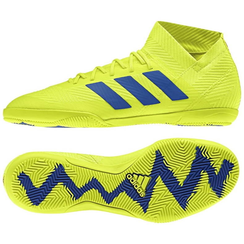 Încălțăminte de interior adidas Nemeziz 18.3 In M BB9461 galben galben