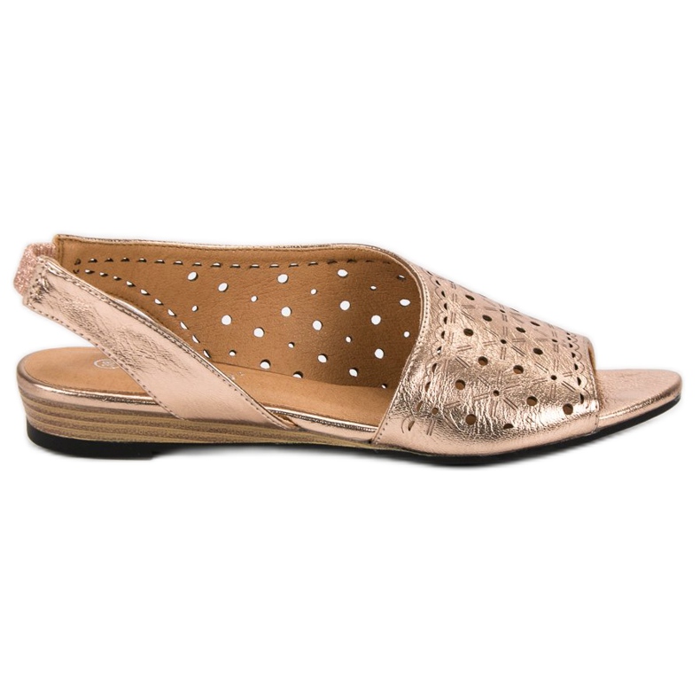 Sandale ajurate VINCEZA galben