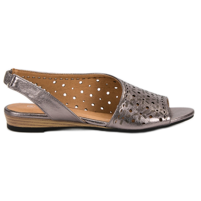 Sandale ajurate VINCEZA gri