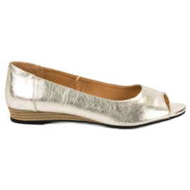 Ballerine VINCEZA Open Toe galben