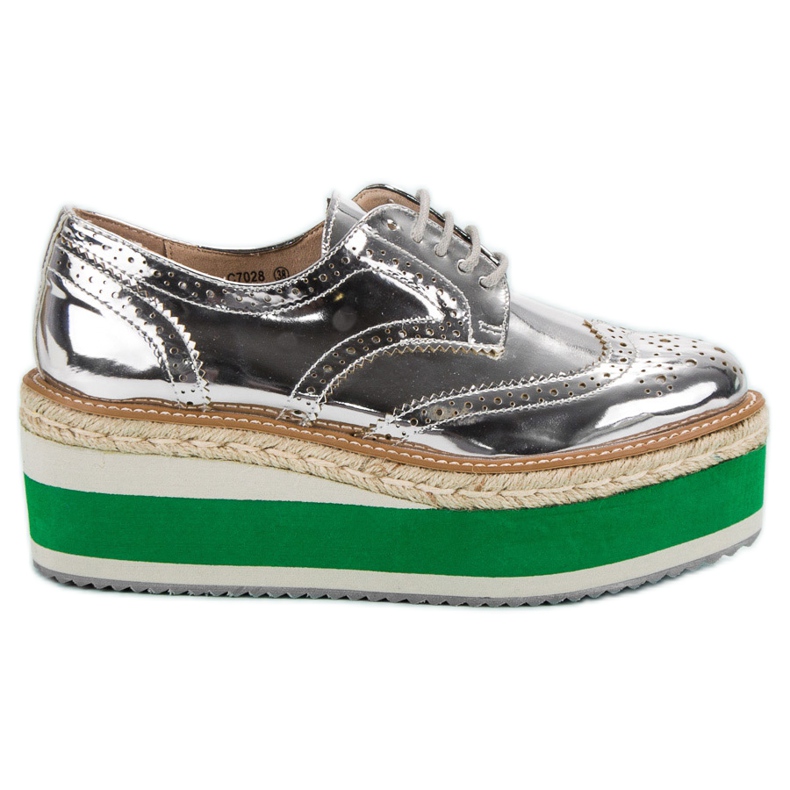 Corina Pantofi cu pană la modă gri