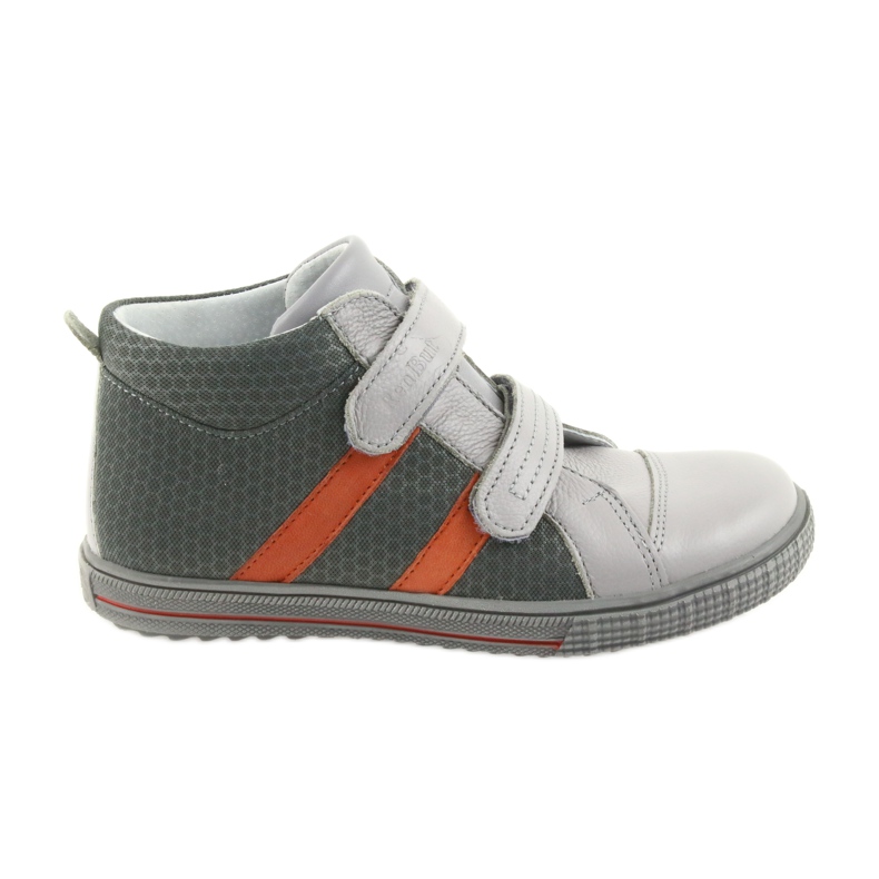 Ren But Rhine Shoes Boys cu Velcro 4275 Popiel/Orange gri