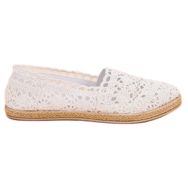 Sweet Shoes Espadrile din dantelă albă Sweet Shoes Espadrile din dantelă albă