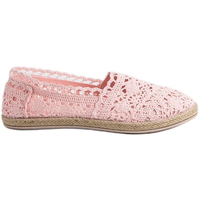 Sweet Shoes Espadrile din dantelă roz Sweet Shoes Espadrile din dantelă roz