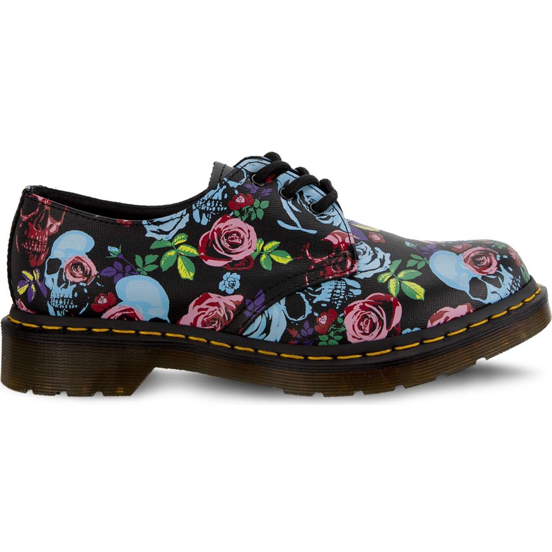 Dr. Martens 1461 Rose Rose Fantezie de paianjen Paie de paie Multi negru multicolor