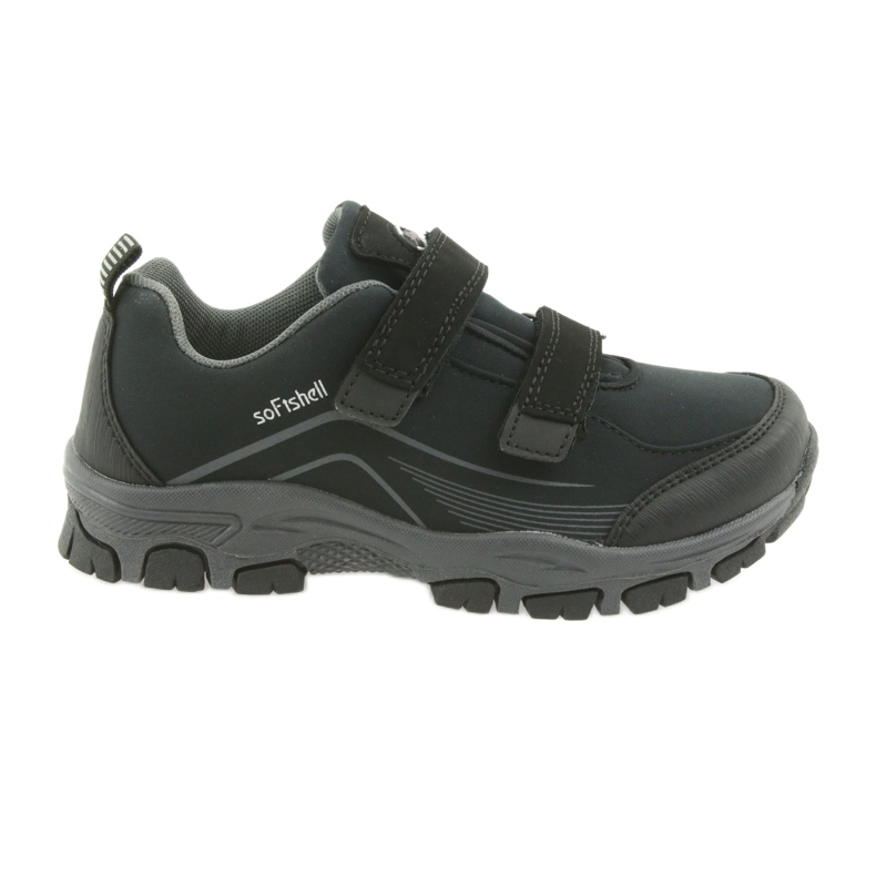 Pantofi sport pentru copii ADi American Club softshell negru gri Pantofi sport pentru copii ADi American Club softshell negru gri
