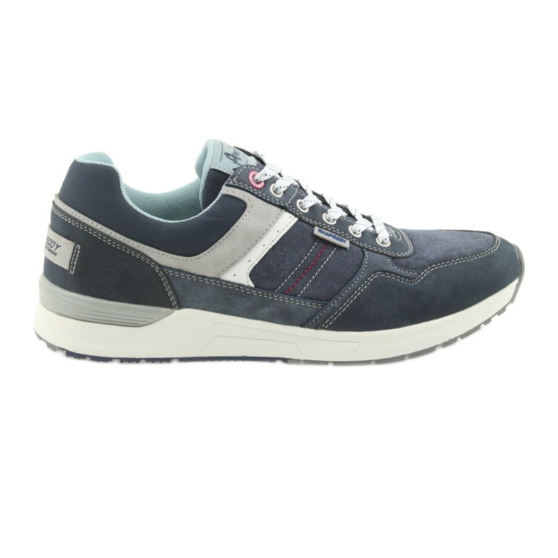 American Club Pantofi sport din denim pentru bărbați ADI American RH17 gri albastru marin American Club Pantofi sport din denim pentru bărbați ADI American RH17 gri albastru marin