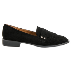Sergio Todzi Mocasini pe toc plat negru Sergio Todzi Mocasini pe toc plat negru
