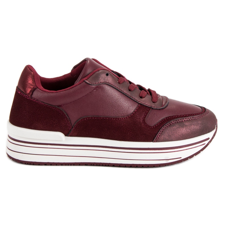 Pantofi sport Burgundy multicolor roșu