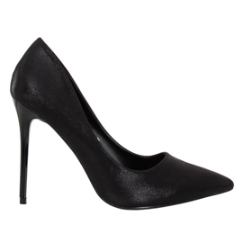 Tocuri înalte pentru femei negre AT-0596-L Negru