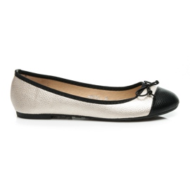 Bestelle Balerine în două culori galben Bestelle Balerine în două culori galben