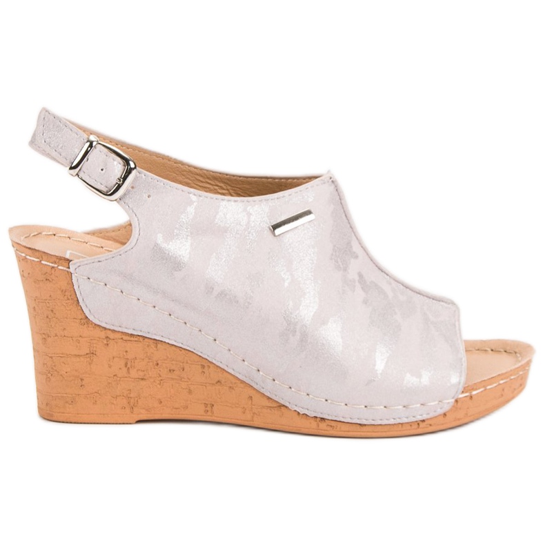 Filippo Sandale cu pană cu model roz