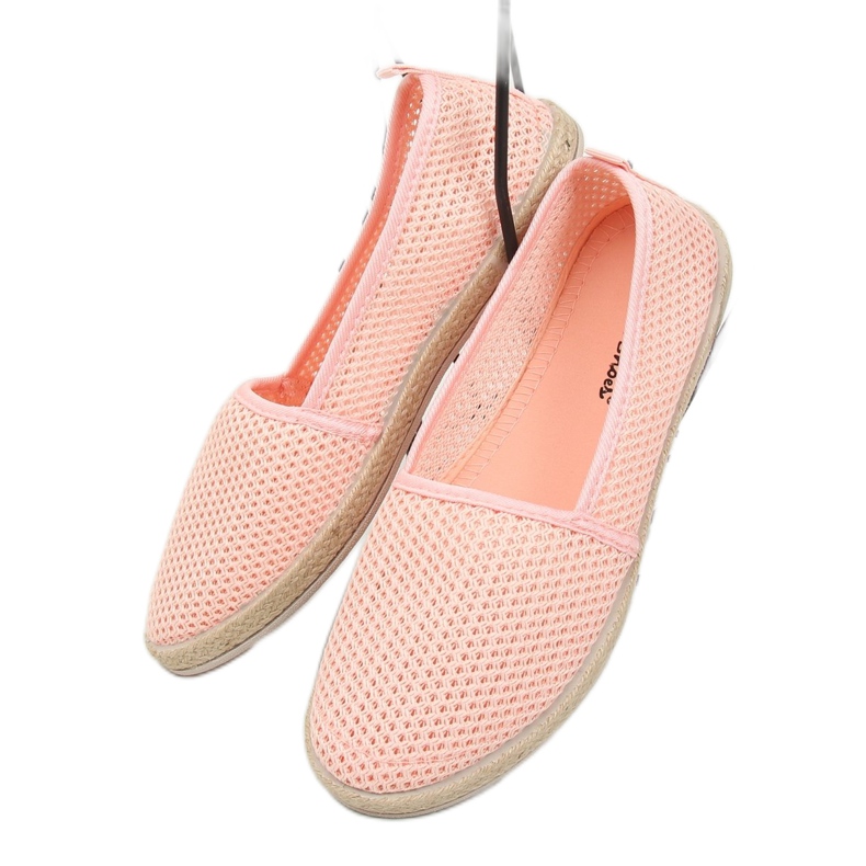 Espadrile cu plasă roz JX1029 Roz