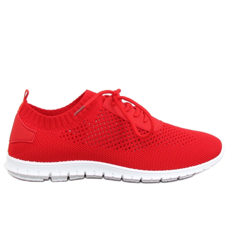 Pantofi sport șosete roșii K-379 Roșu