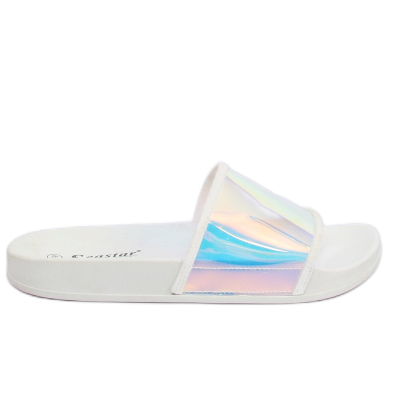 Flip-flops culoare benzină alb CK80P Alb multicolor