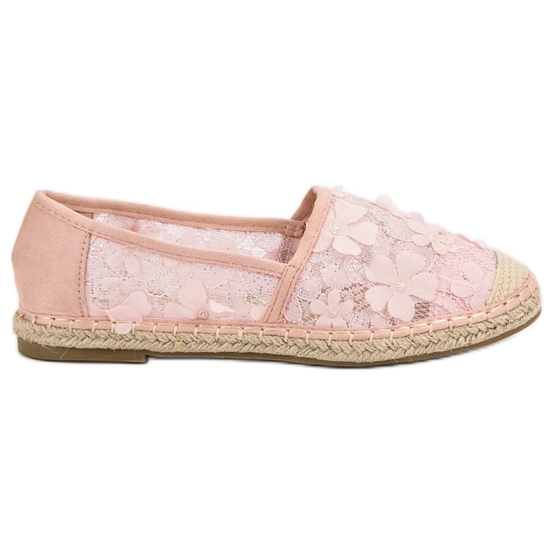 Nio Nio Espadrile Dantelă În Flori roz