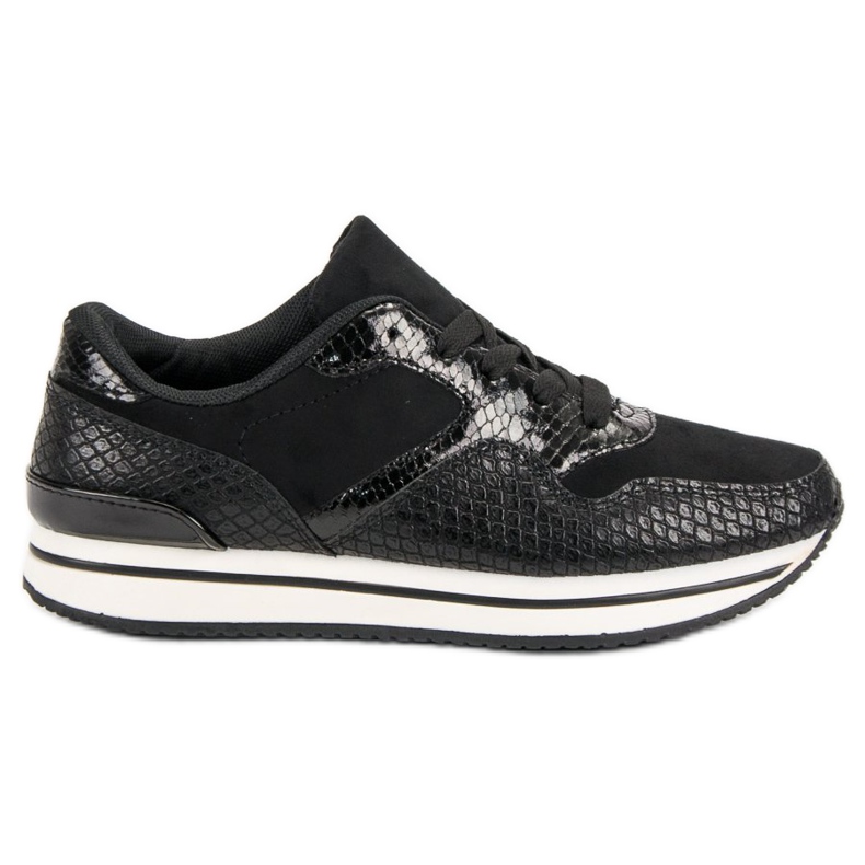 Încălțăminte sport cu model negru Încălțăminte sport cu model negru