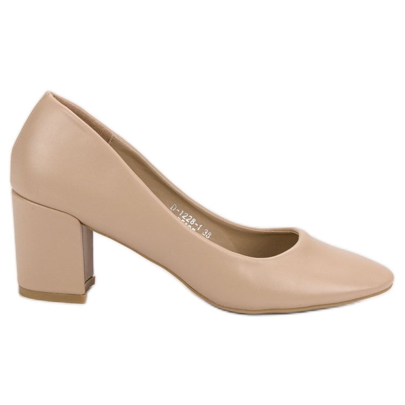 Ideal Shoes Pompele clasice bej